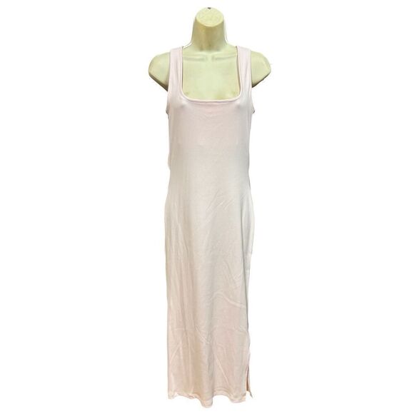 SKIN Isha Pima Cotton Blend Midi Sheath Dress in Pink NWT Size 3/Large - Picture 6 of 11